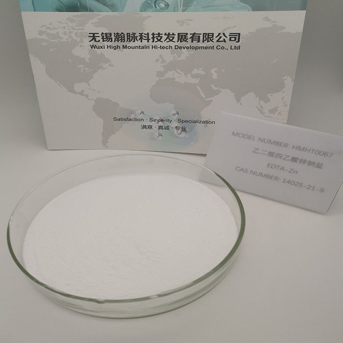 Poudre cristalline blanche disodique de l'EDTA ZnNa2 de zinc de CAS 14025-21-9