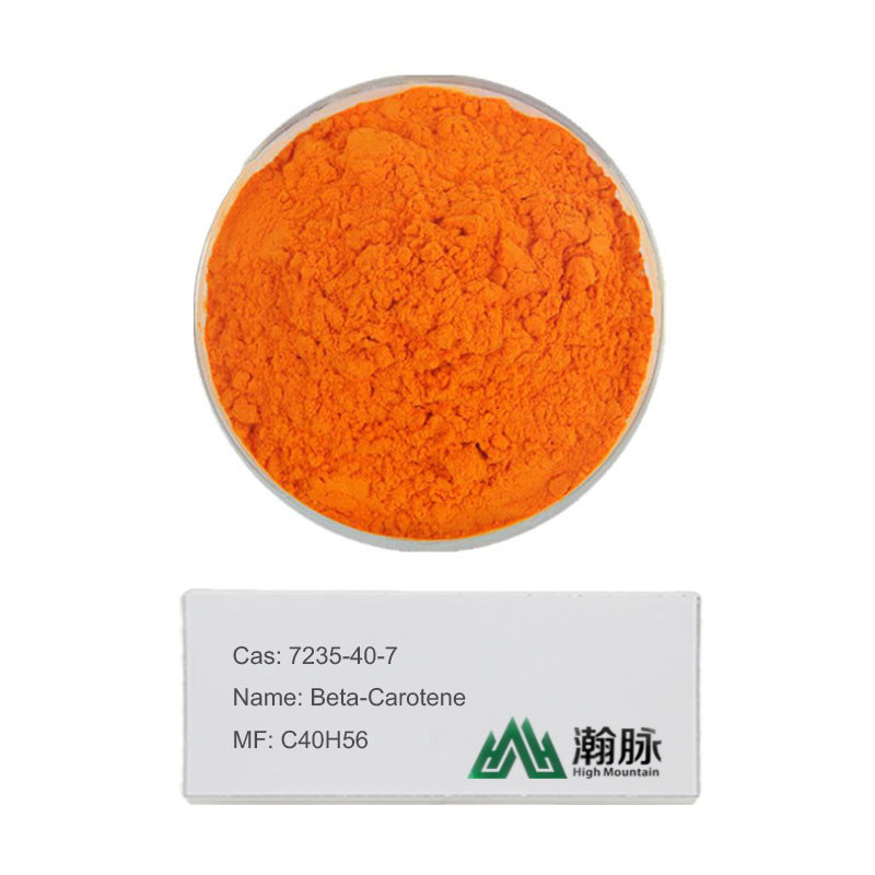 Bêta-carotène CAS 7235-40-7 C40H56 B-carotène C.I. Nourriture Orange 5 Provitamine A