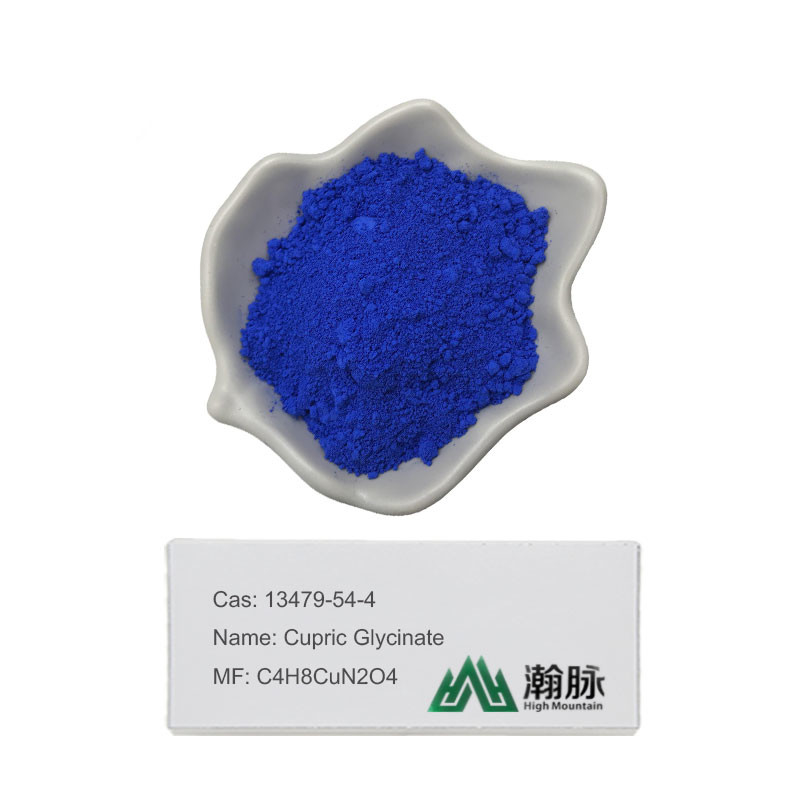 Diglycinate de cuivre Intermédiaires chimiques Glycinate de cuivre CAS 13479-54-4 C4H8CuN2O4