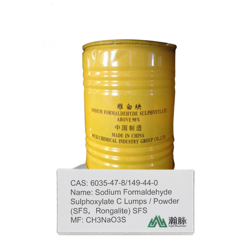 Rongalite/SFS Formaldéhyde sulfoxylate de sodium CAS 6035-47-8,149-44-0 Réducteur à haute pureté à usage industriel