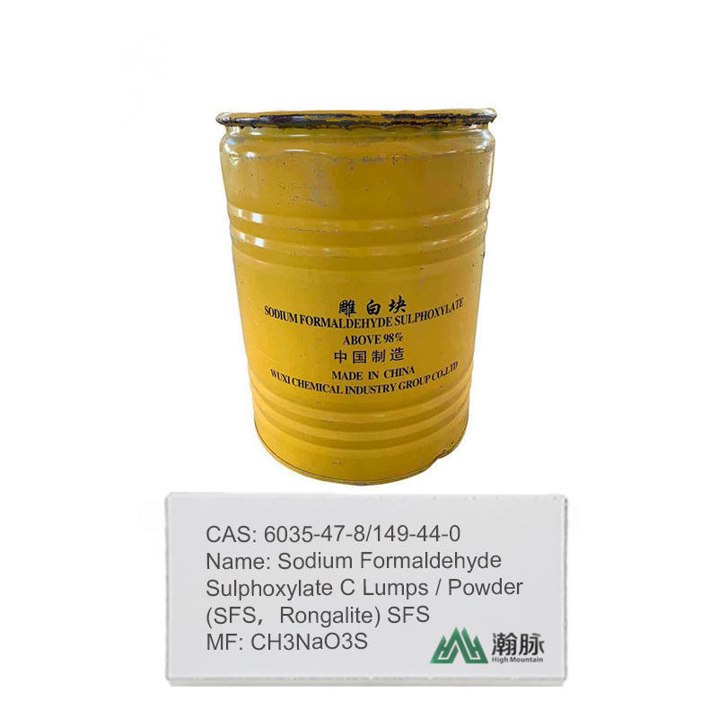 Rongalite/SFS Formaldéhyde sulfoxylate de sodium CAS 6035-47-8,149-44-0 Réducteur à haute pureté à usage industriel