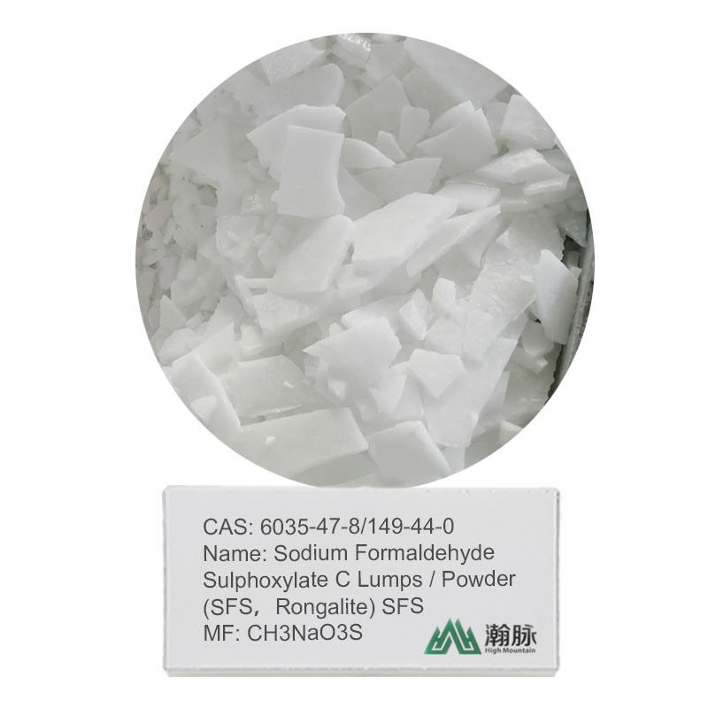 Composé réducteur SFS (rongalite) de haute qualité sulfoxylate de formaldéhyde de sodium CAS 6035-47-8 & 149-44-0 soluble dans l'eau
