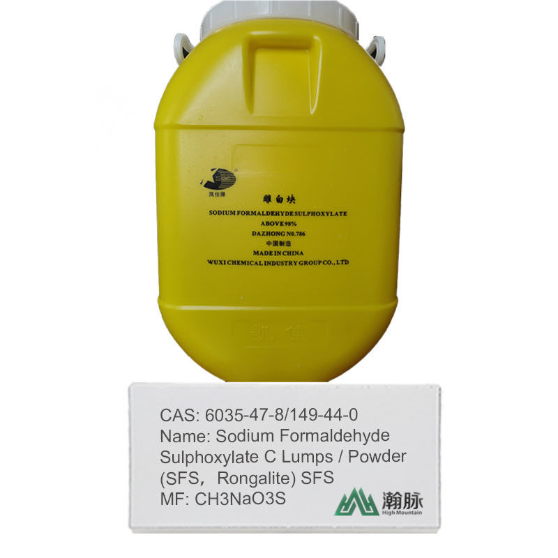 Rongalite industrielle et fournisseur de SFS Formaldéhyde sulfoxylate de sodium CAS 149-44-0/6035-47-8 Agent de traitement du textile et du cuir