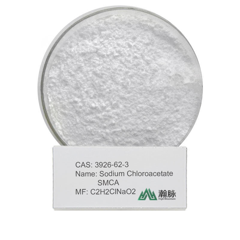 Chloroacétate de sodium solide cristallin blanc C2H2ClNaO2 destiné à l'utilisation en laboratoire comme réactif organique