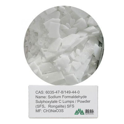 Composé réducteur SFS (rongalite) de haute qualité sulfoxylate de formaldéhyde de sodium CAS 6035-47-8 & 149-44-0 soluble dans l'eau